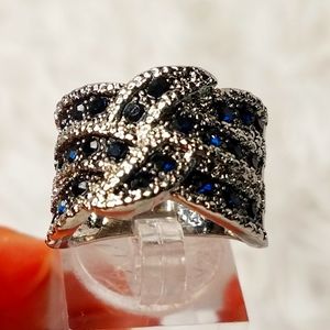 Sapphire Wide Band Ring